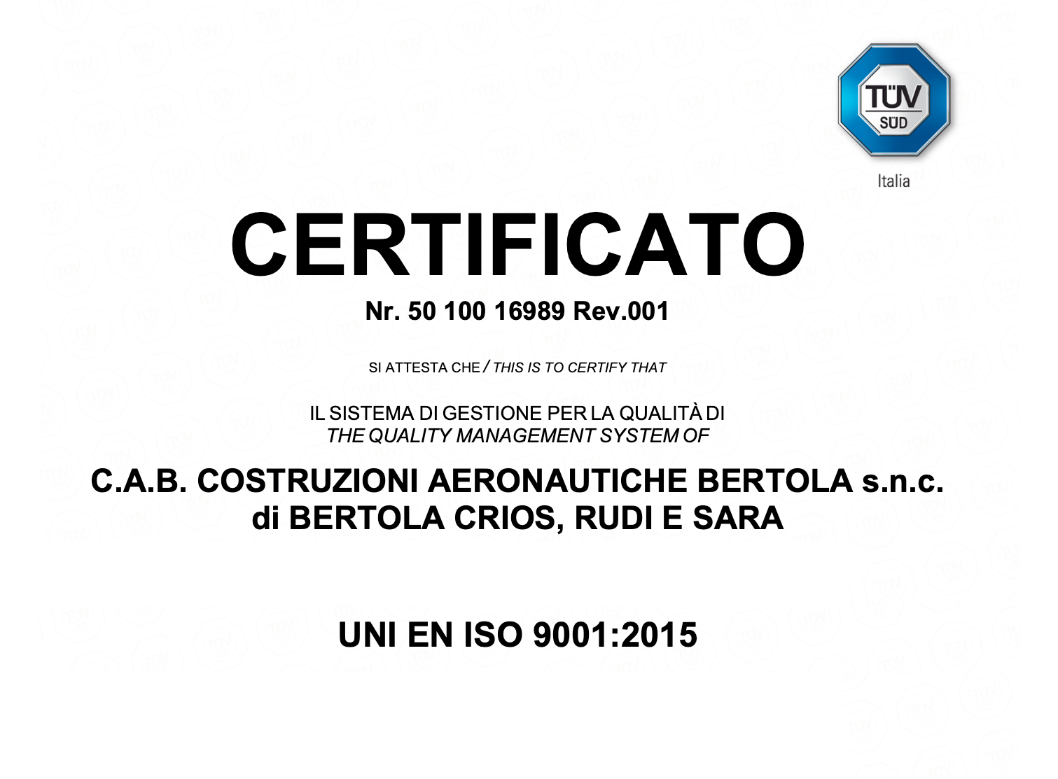 ISO 9001 : 2015